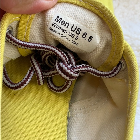 Vans Yellow Canvas Sneaker 8 - Picture 8 of 12